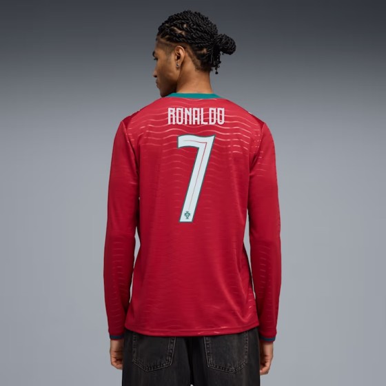 2026 Portugal Home Long Sleeve Fan Jersey - Ronaldo #7